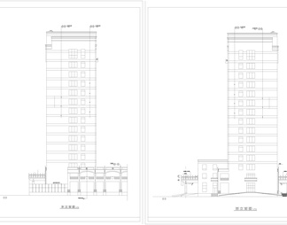 医院病房楼全套建筑图