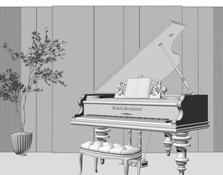 钢琴组合 木质钢琴  烤漆钢琴 钢琴凳 琴谱