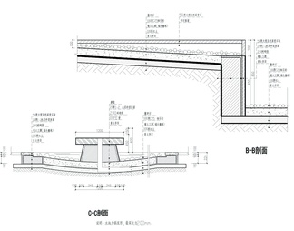 圆形景观水池详图