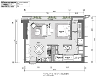 60㎡精致小户型家装标准施工图 家装 私宅 小户型 套房 样板房