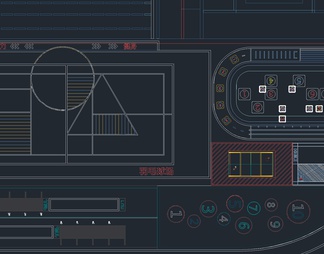 超全儿童活动场地健身器材CAD图库