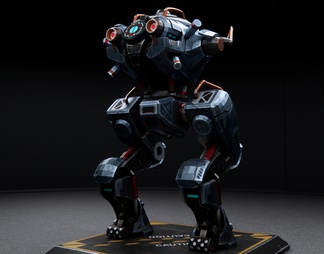 科技感作战机甲 机器人 玩具 摆件