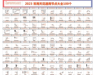 2023家装100个常用天花节点