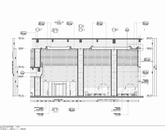 某酒店大堂接待区施工图 酒店公区 接待台 接待大厅 休息洽谈