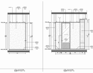 酒店豪华客房大床房室内施工图 酒店客房 套房 大床