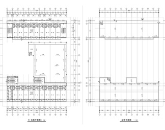 中学食堂和宿舍楼建筑施工图