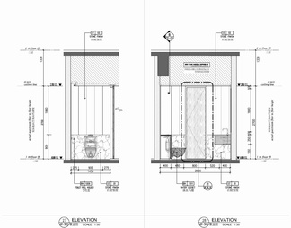 120㎡酒店豪华客房套房室内施工图 酒店客房 套房 大床房