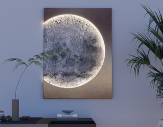月球灯装饰画