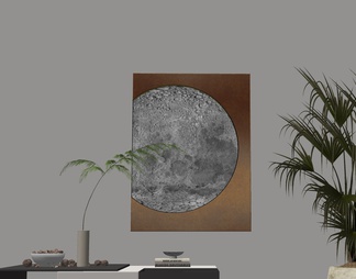 月球灯装饰画