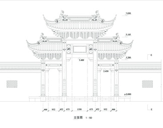 牌楼详图