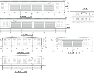 30m跨厂房建筑、结构图纸