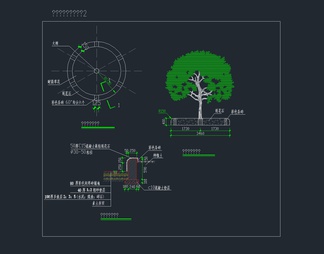 168套花坛花钵树池种植池CAD施工图