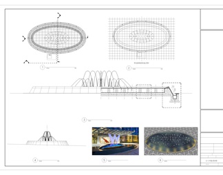 10套精品镜面水景CAD施工图