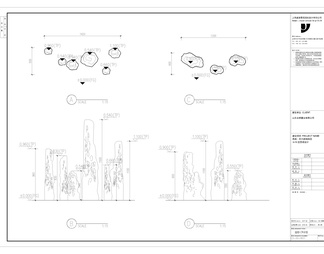 15套景观置石 太湖石 石峰 石笋CAD施工图