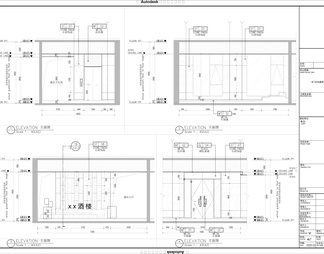 酒楼全套施工图CAD