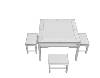 八仙桌 餐桌椅 茶桌椅