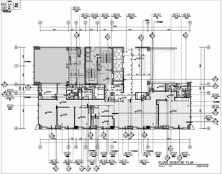 500㎡商业管理中心办公室施工图+效果图+物料表 开敞办公 会议室 办公楼 经理办公室