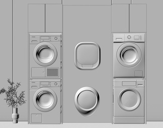 阳台洗衣柜，洗衣机，烘干机，壁挂洗衣机，洗烘一体机