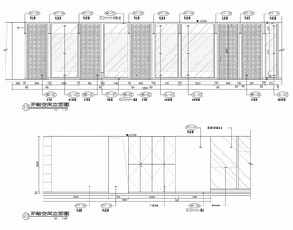 500㎡办公室施工图 办公空间 开敞办公 会议室