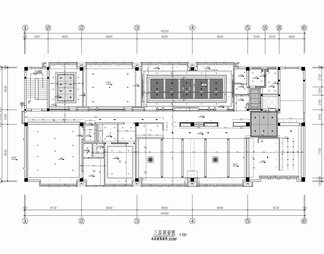 660㎡办公室施工图 办公空间 开敞办公 会议室