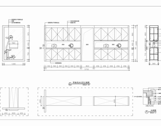 1000㎡办公室施工图 办公空间 开敞办公 会议室 办公楼 经理办公室