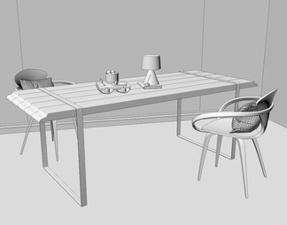 拼木，实木，黑钢，餐桌 餐桌椅