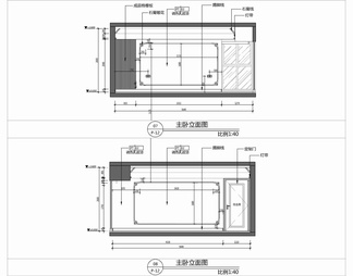 150㎡家装大平层室内施工图 家装 私宅 平层 四居室 样板间