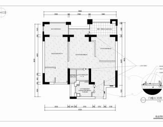 90㎡家装两居室平层室内施工图 家装 私宅 平层 样板间 两居室