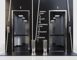 电梯厅 电梯轿厢