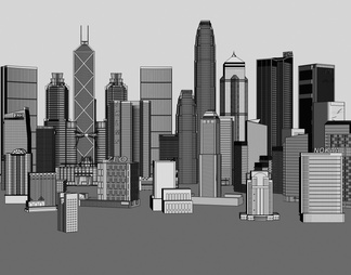 城市建筑简模规划