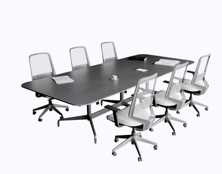会议桌椅组合 洽谈桌