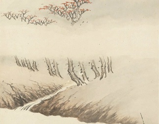 国画 水墨画 张大千 山水画