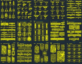 2023新款雕花图案CAD图库