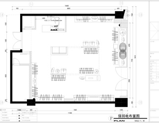 男装威格汤尼服装店施工图CAD