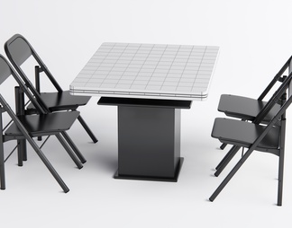 餐桌椅组合 折叠椅