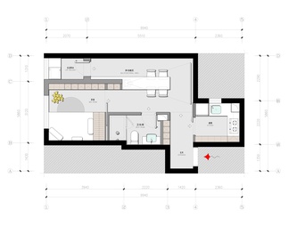 精品户型改造案例-一居室