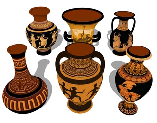 古印度花瓶 陶瓷瓷器