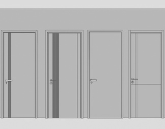 门 卧室门 房门 木门 单开门 烤漆门 极简门 门组合合集