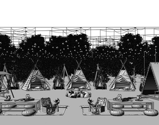 帐篷  露营营地