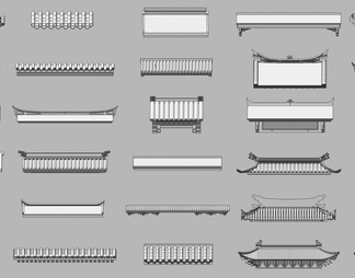 屋檐_挑檐_瓦片_建筑构件