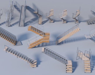 钢结构扶手楼梯