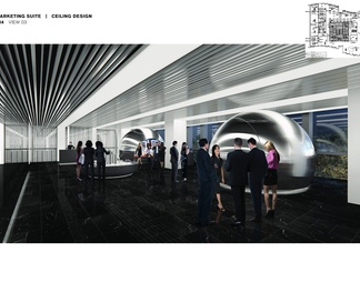 大涌华润城新展示中心室内设计方案+软装方案+CAD施工图