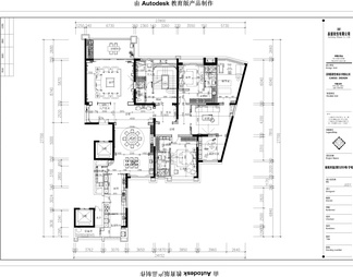 -佛山金地天玺别墅 效果图+CAD施工图