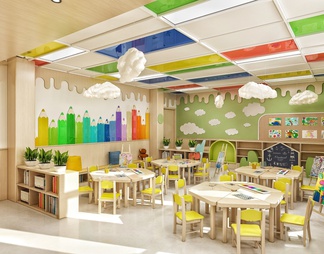 幼儿园美术教室