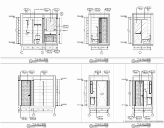 85㎡三居室家装室内施工图 家装 私宅 平层 样板房