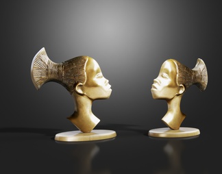 埃及人物雕塑 石膏像