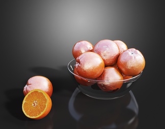 橘子水果 果盘
