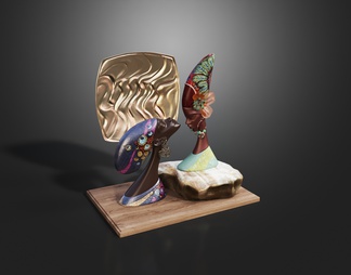 埃及人物女郎雕塑装饰品