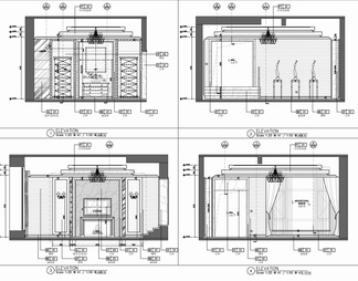 欧美四层别墅室内施工图家装 私宅 洋房 别墅 豪宅 样板房