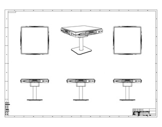 娱乐器材麻将机机CAD制作图